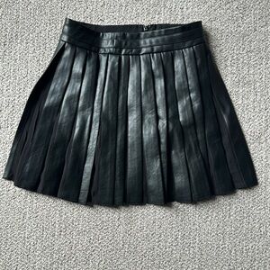 Anthro leather skirt